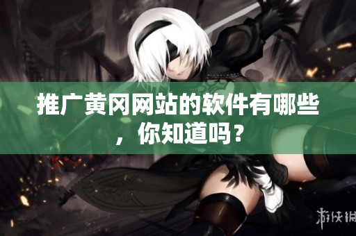 推广黄冈网站的软件有哪些，你知道吗？