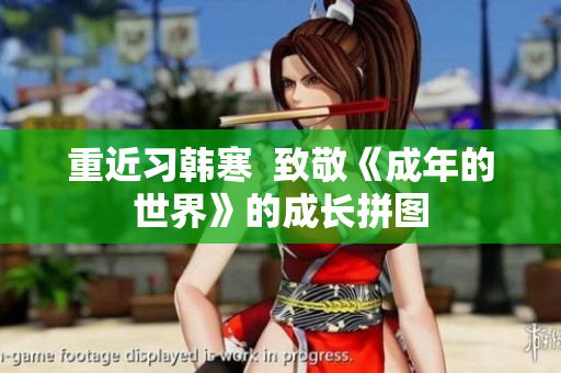 重近习韩寒  致敬《成年的世界》的成长拼图