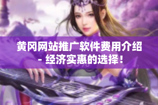 黄冈网站推广软件费用介绍 - 经济实惠的选择！
