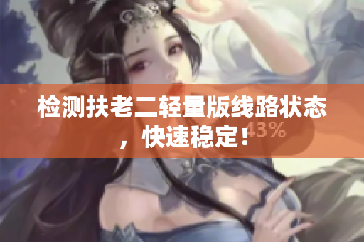 检测扶老二轻量版线路状态，快速稳定！