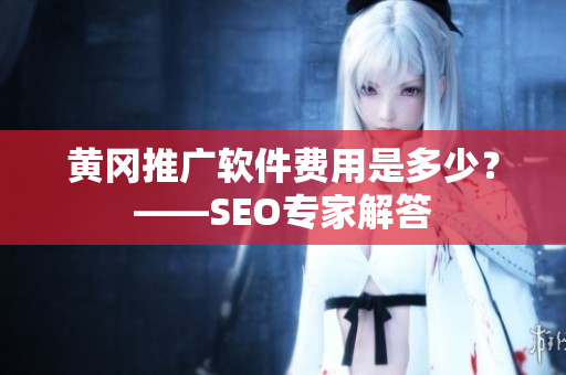 黄冈推广软件费用是多少？——SEO专家解答