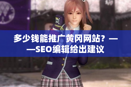 多少钱能推广黄冈网站？——SEO编辑给出建议