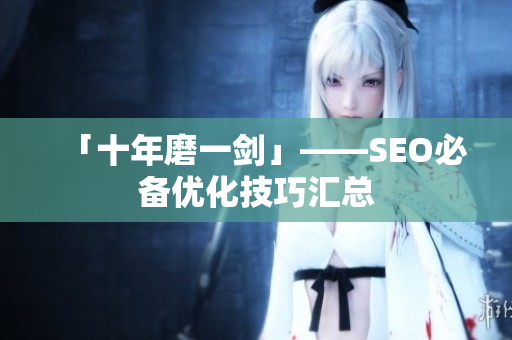 「十年磨一剑」——SEO必备优化技巧汇总