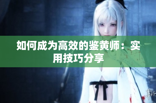 如何成为高效的鉴黄师：实用技巧分享
