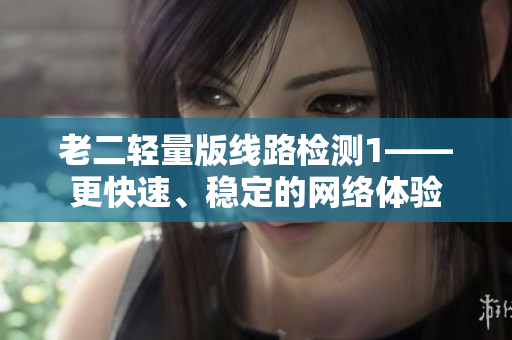 老二轻量版线路检测1——更快速、稳定的网络体验