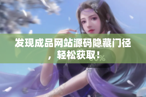 发现成品网站源码隐藏门径，轻松获取！