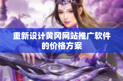 重新设计黄冈网站推广软件的价格方案