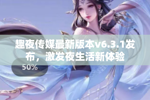 趣夜传媒最新版本v6.3.1发布，激发夜生活新体验
