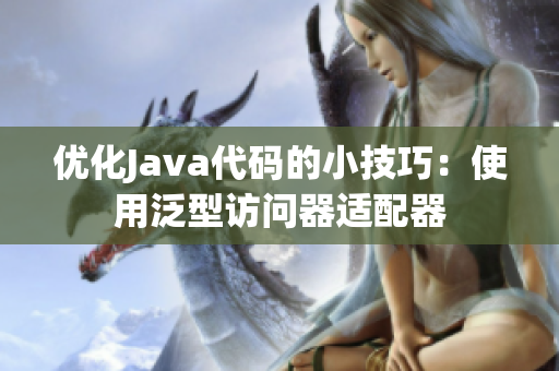 优化Java代码的小技巧：使用泛型访问器适配器