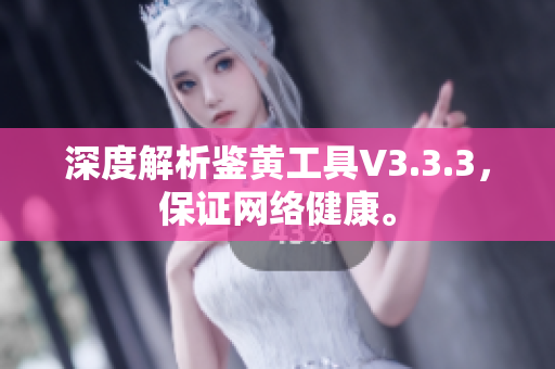 深度解析鉴黄工具V3.3.3，保证网络健康。