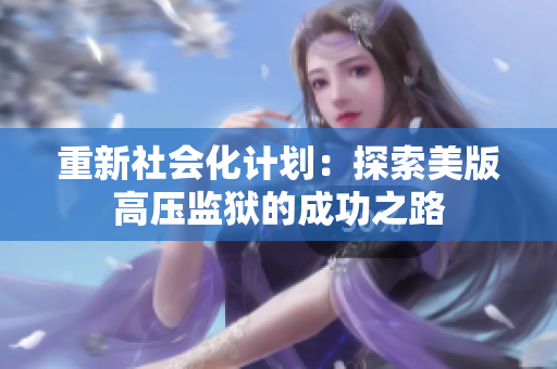 重新社会化计划：探索美版高压监狱的成功之路