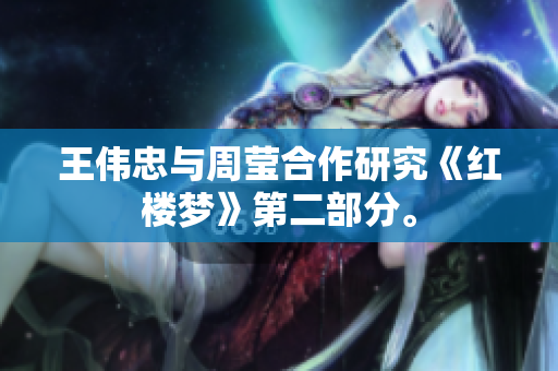 王伟忠与周莹合作研究《红楼梦》第二部分。