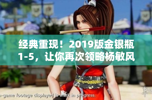 经典重现！2019版金银瓶1-5，让你再次领略杨敏风采