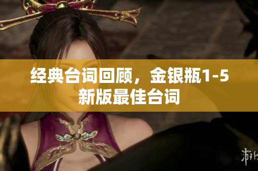 经典台词回顾，金银瓶1-5新版最佳台词