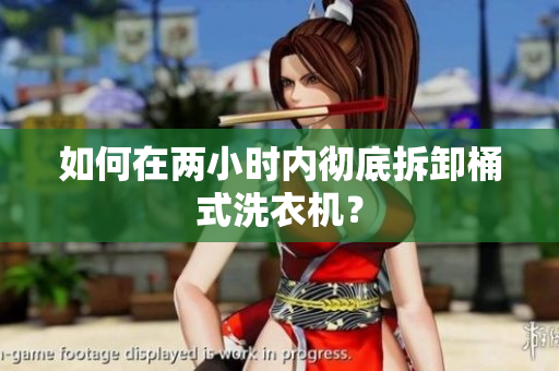 如何在两小时内彻底拆卸桶式洗衣机？