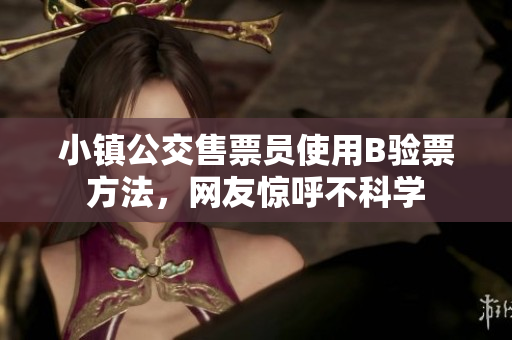 小镇公交售票员使用B验票方法，网友惊呼不科学