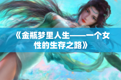 《金瓶梦里人生——一个女性的生存之路》