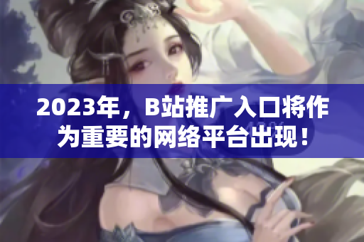 2023年，B站推广入口将作为重要的网络平台出现！
