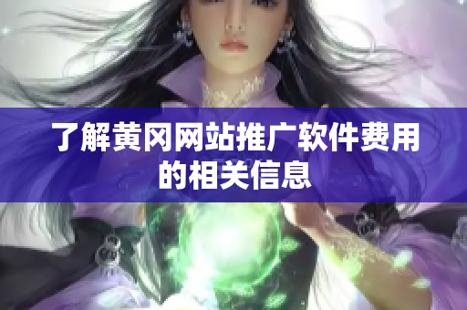 了解黄冈网站推广软件费用的相关信息