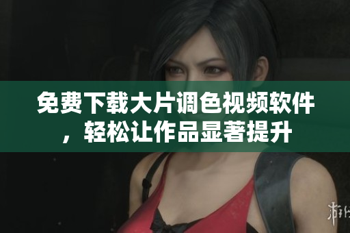 免费下载大片调色视频软件，轻松让作品显著提升