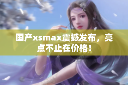 国产xsmax震撼发布，亮点不止在价格！