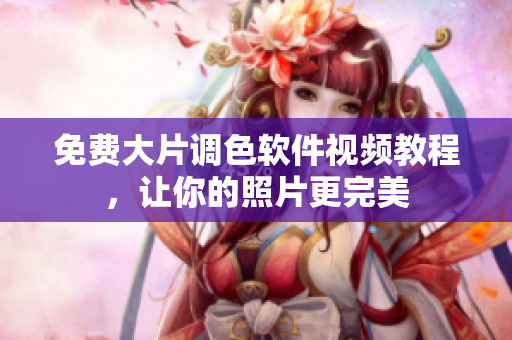 免费大片调色软件视频教程，让你的照片更完美