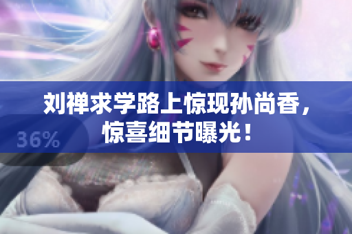 刘禅求学路上惊现孙尚香，惊喜细节曝光！