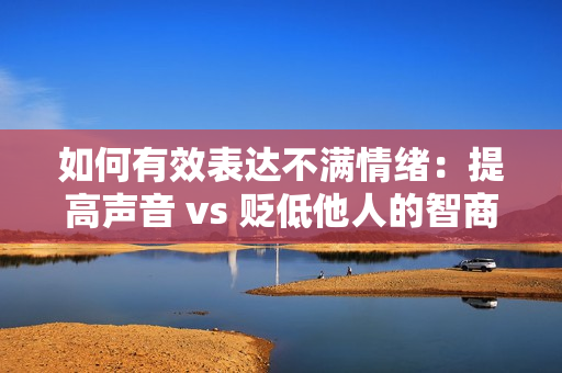 如何有效表达不满情绪：提高声音 vs 贬低他人的智商