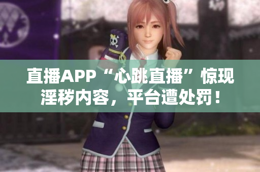 直播APP“心跳直播”惊现淫秽内容，平台遭处罚！