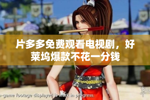 片多多免费观看电视剧，好莱坞爆款不花一分钱