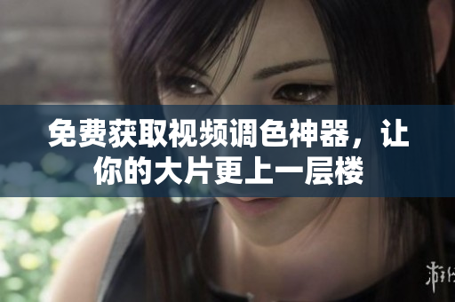 免费获取视频调色神器，让你的大片更上一层楼