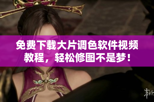 免费下载大片调色软件视频教程，轻松修图不是梦！