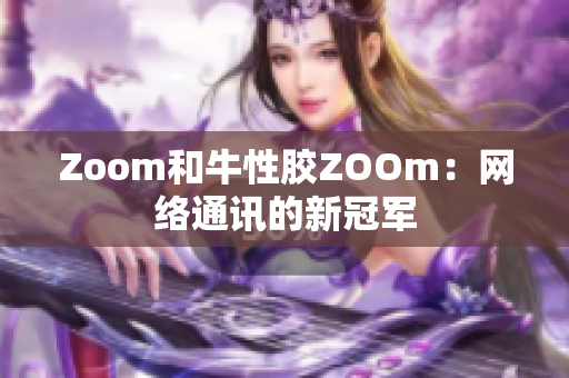 Zoom和牛性胶ZOOm：网络通讯的新冠军