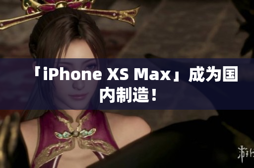 「iPhone XS Max」成为国内制造！