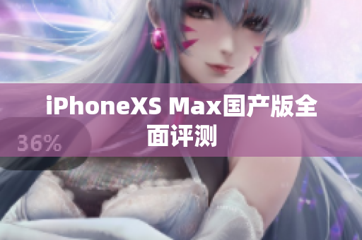 iPhoneXS Max国产版全面评测