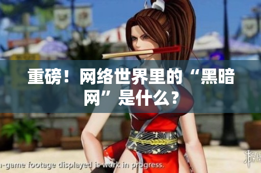 重磅！网络世界里的“黑暗网”是什么？