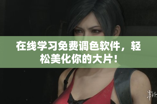 在线学习免费调色软件，轻松美化你的大片！