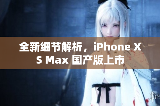 全新细节解析，iPhone XS Max 国产版上市