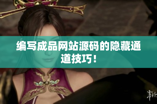 编写成品网站源码的隐藏通道技巧！