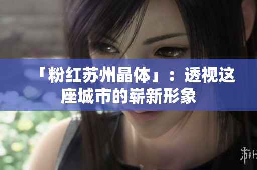 「粉红苏州晶体」：透视这座城市的崭新形象