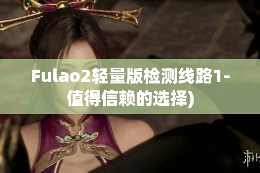 Fulao2轻量版检测线路1-值得信赖的选择)