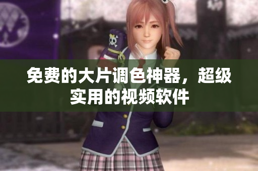 免费的大片调色神器，超级实用的视频软件