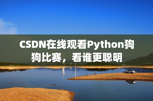 CSDN在线观看Python狗狗比赛，看谁更聪明