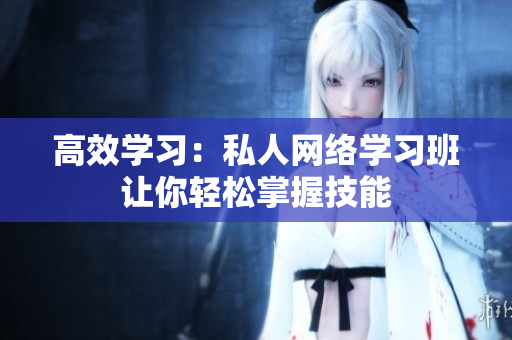 高效学习：私人网络学习班让你轻松掌握技能