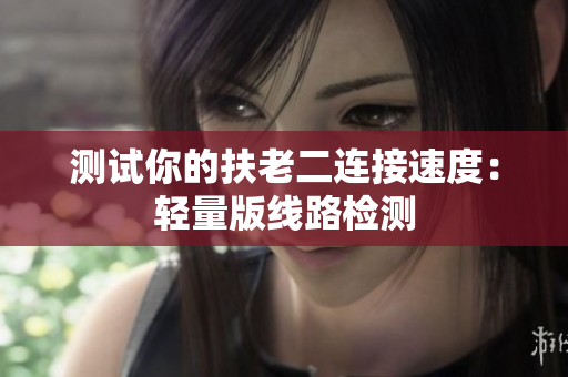 测试你的扶老二连接速度：轻量版线路检测