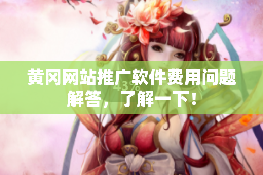 黄冈网站推广软件费用问题解答，了解一下！