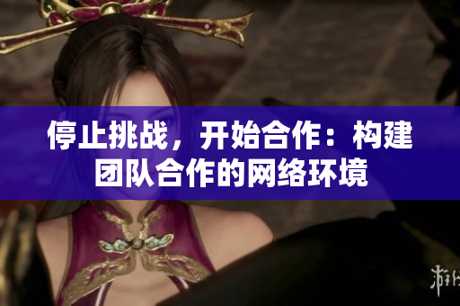 停止挑战，开始合作：构建团队合作的网络环境