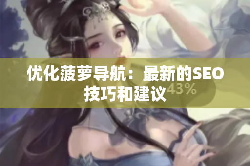 优化菠萝导航：最新的SEO技巧和建议