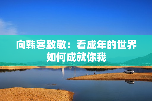 向韩寒致敬：看成年的世界如何成就你我