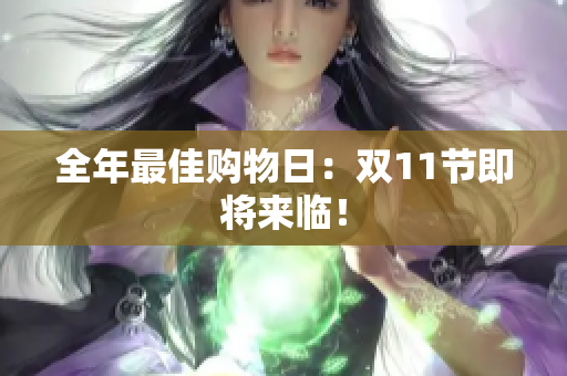 全年最佳购物日：双11节即将来临！